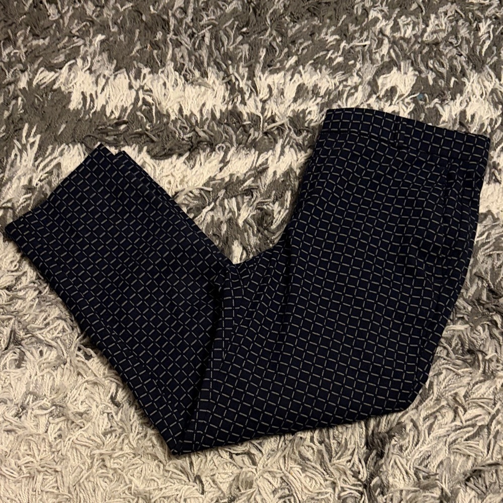 Banana Republic Navy Geometric Pattern Chinos